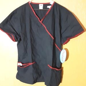 Frederick Blue and Red Scrub Top Unisex Brand New